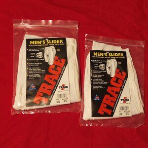 2 Pairs White Men's Sliders